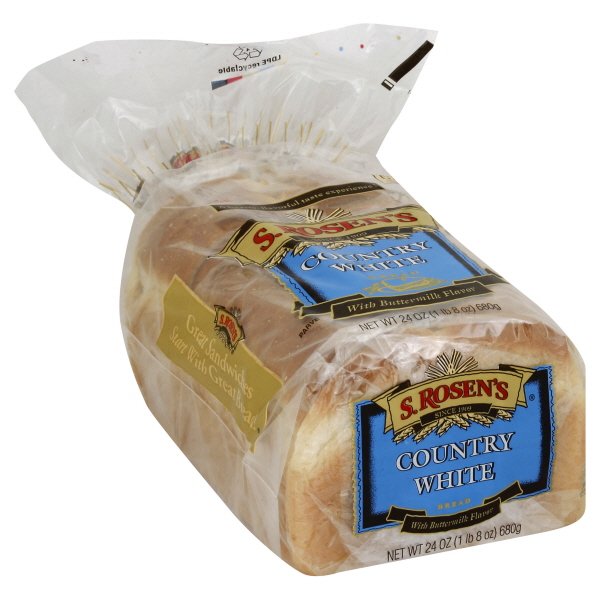 S.Rosen's Country White Bread, 24 oz