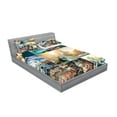 thumbnail image 2 of Ambesonne Nautical Fitted Sheet & Pillow Sham Set, Venice Canals, Full, Multicolor, 2 of 2