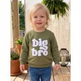 thumbnail image 5 of RUINIXCW Toddler Baby Boy Sweatshirts Big Brother Outfit Little Boy Kids Big Bro Letter Long Sleeve Crewneck Pullovers Spring Fall Winter Shirts Tops, 5 of 10