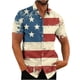 thumbnail image 1 of Camisas de Manga Larga para Hombres Impresión Botón Cuello de Vuelta Blusa Casual, Hombre de Manga Corta Botón Abajo Camisas, 1 of 4