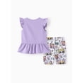 thumbnail image 2 of Toddler Girls Disney SuperKitties Purple 2PCS Set 6-9M, 2 of 9