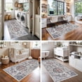thumbnail image 3 of YOUFORTONG 3'x6' Washable Non Slip Runner Rug,Vintage Farmhouse Hallway Kitchen Entryway Mat for Bathroom Living Room Bedroom,Brick, 3 of 6