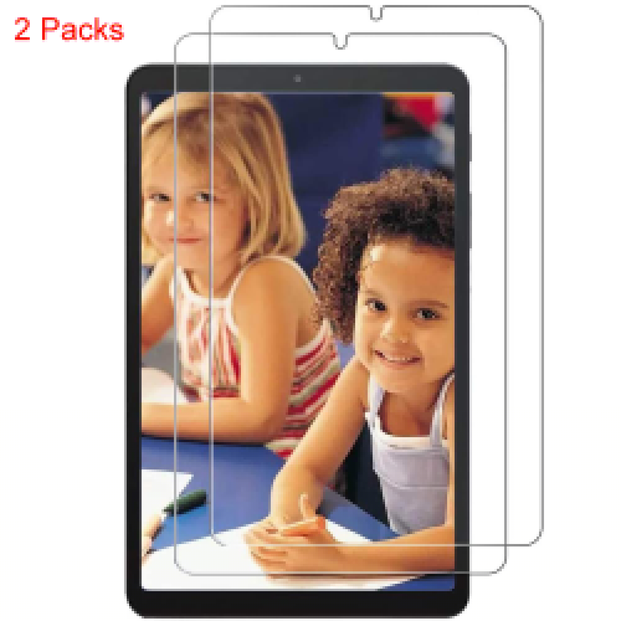 [2 Pack] Dteck Screen Protector For Samsung Galaxy Tab S6 Lite 10.4 inch 2020 SM-P610 P615, HD Clear Anti-scratch Bubble Free 9H Hardness Tempered Glass Screen Protector