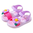 thumbnail image 5 of Akiihool Toddler Water Shoes Toddler/Little Kid Water Platform Sandal Water Friendly (Purple,9-9.5 Years), 5 of 6