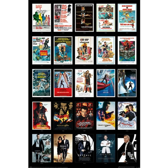 James Bond 25 Films Affiche