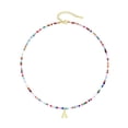 thumbnail image 4 of LYMAYTER Collier de Perles Coloré - Bohème, Pendentif Alphabet, 4 of 7