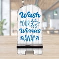 thumbnail image 3 of Designocracy 892065 6 x 3 x 3 in. Worries Away Cell Phone Stand Family Decor with Wood Mobile Holder Organizer, 3 of 11