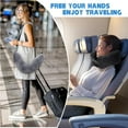 thumbnail image 3 of JP Multi-Purpose Stuffable Travel Pillow - Converts to Storage Bag for Clothes & Essentials, Compact & Space-Saving Design, Grey, 3 of 6