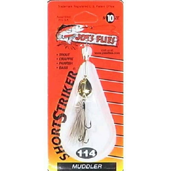 Joe's Flies Inline Spinner Short Striker Size 10 Grey