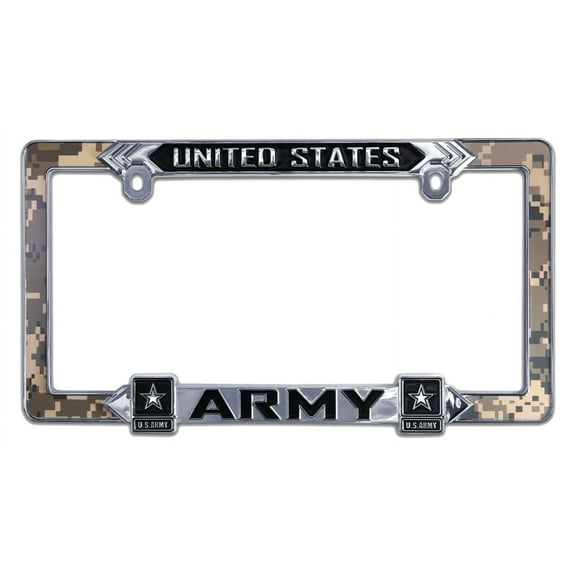 Mitchell Proffitt US Army 3D Camo Metal License Plate Frame