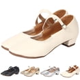 thumbnail image 5 of XIMIN Women's Mary Jane Low Heels Dress Pumps Fashion Shoes with Adjustable Ankle Strap Pointed Toe Easy Buckle Low Heel Slip On Flats for Dressy Casual Occasions, 5 of 9