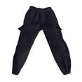 thumbnail image 3 of 1/12 Scale Miniature Multiple Pockets Harem Pants for 6 inch Action Figures Black, 3 of 8