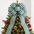 thumbnail image 6 of Gingham Ribbon Bow Decor, Polyester Construction, Woven Checkered Bow Tie For Wreath Chair Vase Gift Box Display Decor, Home Holiday Decor, 6 of 7