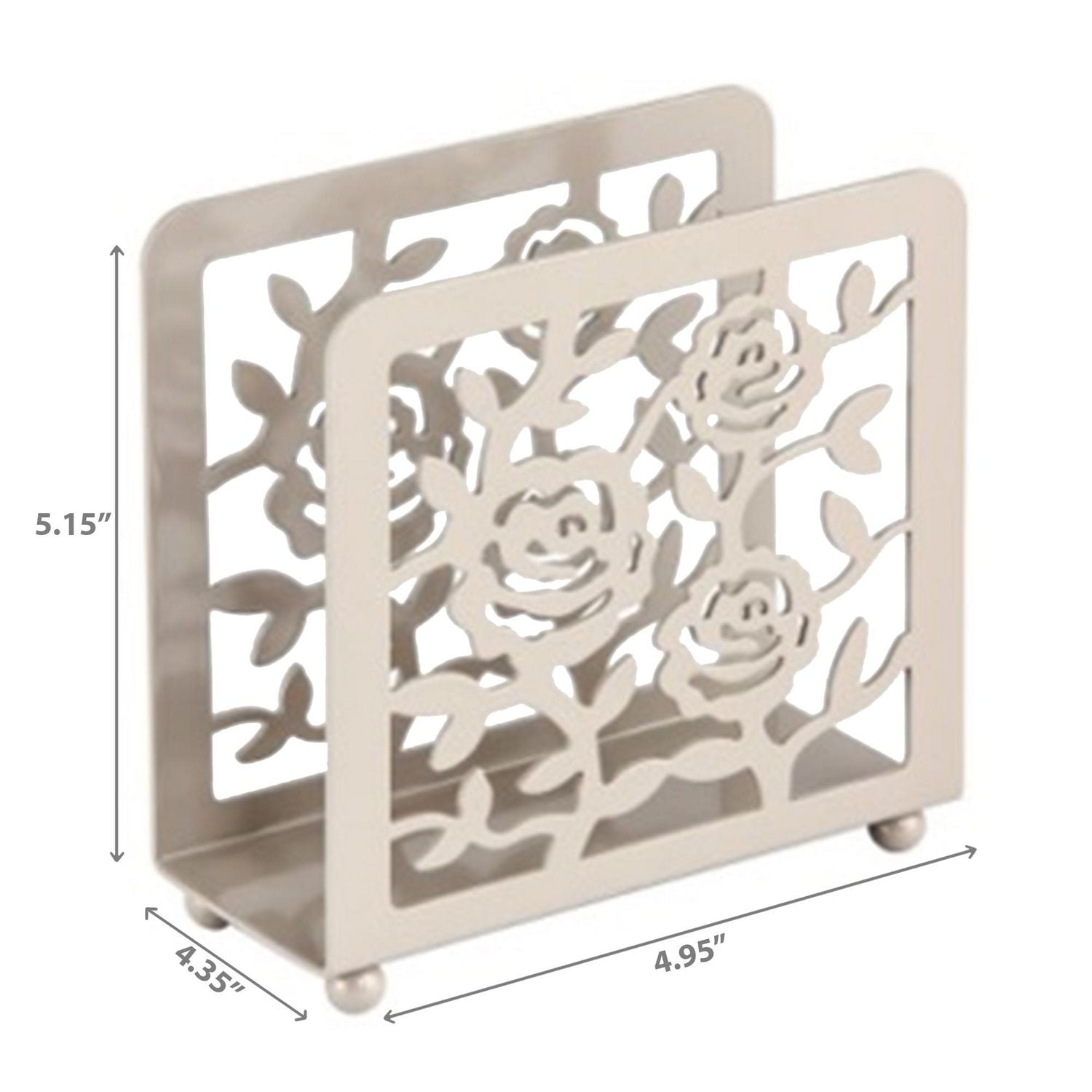 IH Casa Decor Blanc Rose Debout Support De Serviette - Ensemble De 2