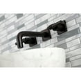 thumbnail image 3 of Kingston Brass KS6125ML Milano Double-Handle Wall Mount Bathroom Faucet, Oil Rubbed Bronze, 3 of 8