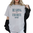 thumbnail image 2 of Reading Is My Favorite Sport Book Lover T-Shirt, Funny Reading Graphic Tee, Bookish Shirt for Women, 2 of 5