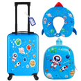 thumbnail image 1 of Set de equipaje Sanwuta Astronaut de 43 cm con mochila y almohada cervical, 1 of 6