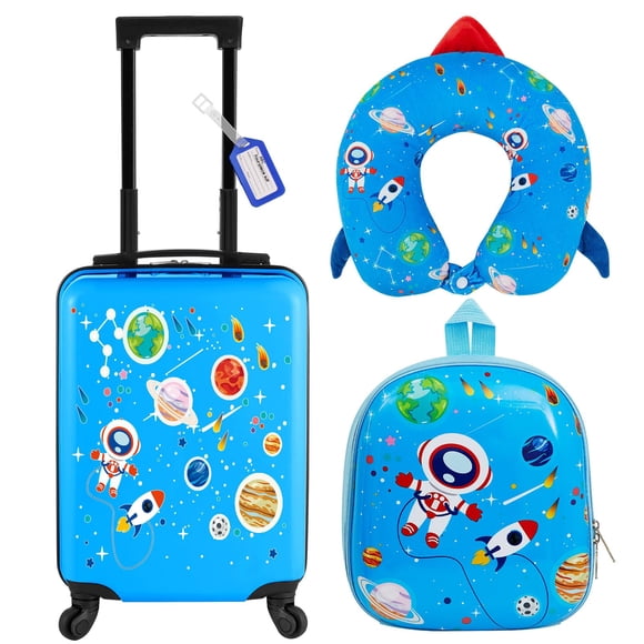 Set de equipaje Sanwuta Astronaut de 43 cm con mochila y almohada cervical