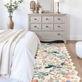 thumbnail image 2 of YOUFORTONG 2'6"x14' Washable Floral Scalloped Hallway Runner Rug, Non Slip Soft Thin Floor Mat for Farmhouse Kitchen Entryway Bathroom Bedroom Laundry Living Room,Cream, 2 of 6