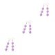 thumbnail image 1 of Qarigey 1 par de pendientes de gancho trenzado para mujer, pendientes colgantes para novia, boda, compromiso, joyería, accesorios para disfraces, Type1 NO1 Qarigey CBP268471, 1 of 6