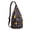 Black-105, variant on Space Geek Sling Backpack&nbsp;- Galactic Nebula Print Crossbody Bag, RFID Blocking Secure Pockets for Travel