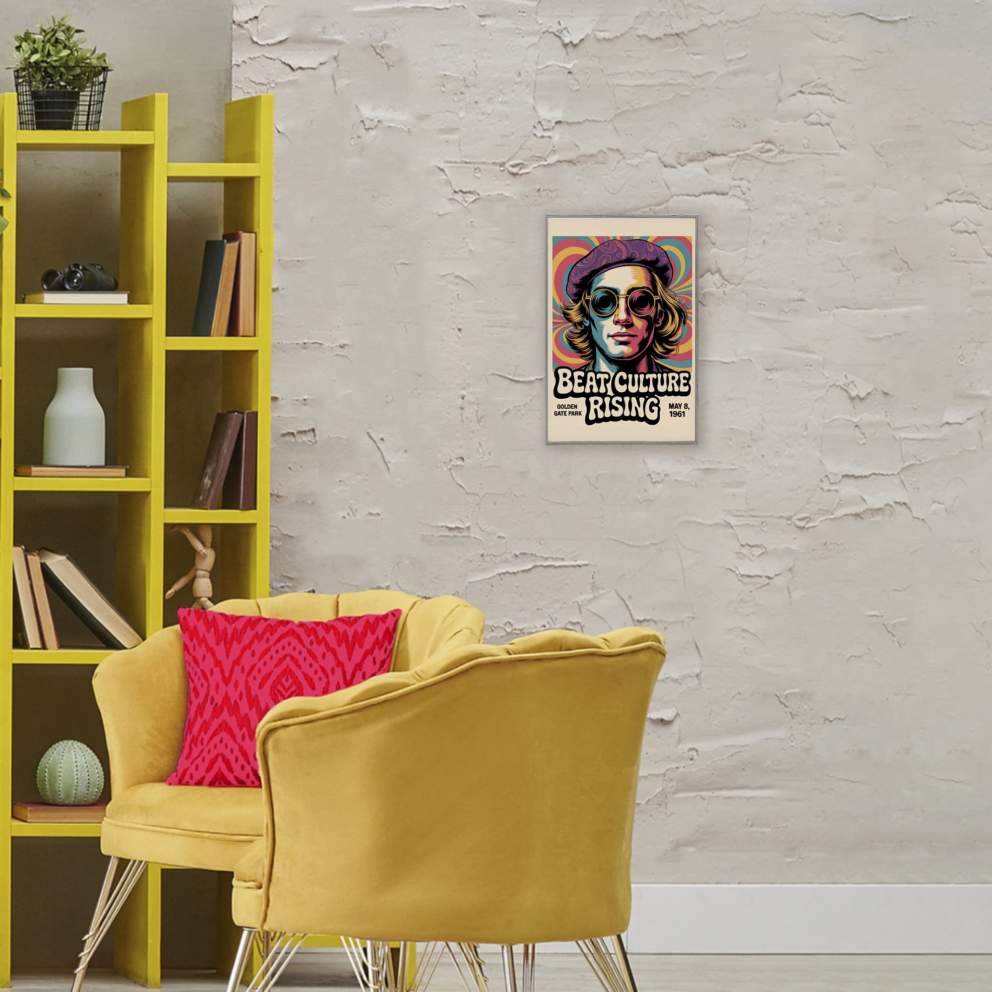 Stupell Industries Beat Culture Rising Poster Gray Framed Giclee Art, design by Andreas Magnusson
