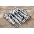 thumbnail image 3 of Cambridge Gratitude Sand 45-Piece Stainless Steel Flatware Set with Chrome Buffet (Service for 8), 3 of 17