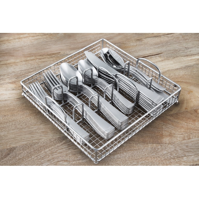 Cambridge Gratitude Sand 45-Piece Stainless Steel Flatware Set