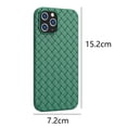 thumbnail image 2 of Lojalitet Compatible con iP14Pro 6.1, Funda para teléfono con diseño de Textura de Cuero y Tejido, Material de TPU, Ultrafina, Verde, 2 of 5