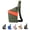 Army Green+orange Right, variant on Anti Theft Crossbody Bag, One Shoulder Chest Sling Bag Multi Pockets Slim Anti Theft Travel Purse for Women & Men