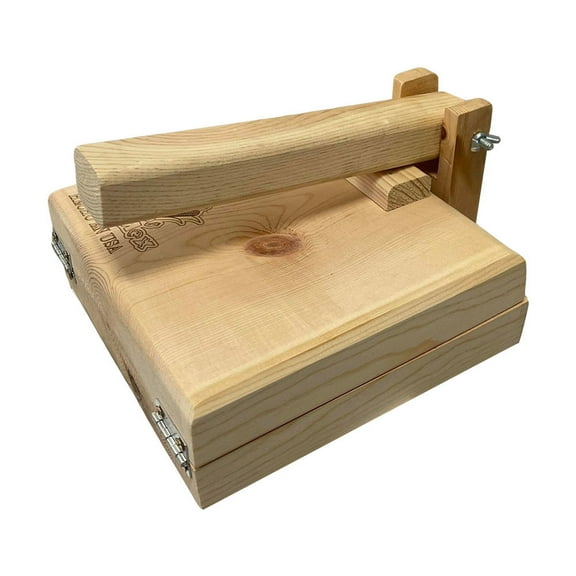 Square Wooden Tortilla Press Empanadas Corn Flour Tacos Dough Pressing Maker 10"