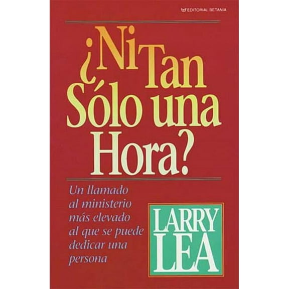 La ��Ni Tan S��lo Una Hora?, (Paperback)