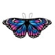 thumbnail image 1 of pstuiky Mariposa colgante, globos decorativos, mariposa de juguete para niños, capa de mariposa, bandera decorativa de jardín, 1 of 5