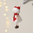 thumbnail image 5 of Angel Doll Pendant Christmas White Plush Ornament Dolls Accessories Outdoor Car Decor Decorations for Christmas Tree Cute Statue, 5 of 5