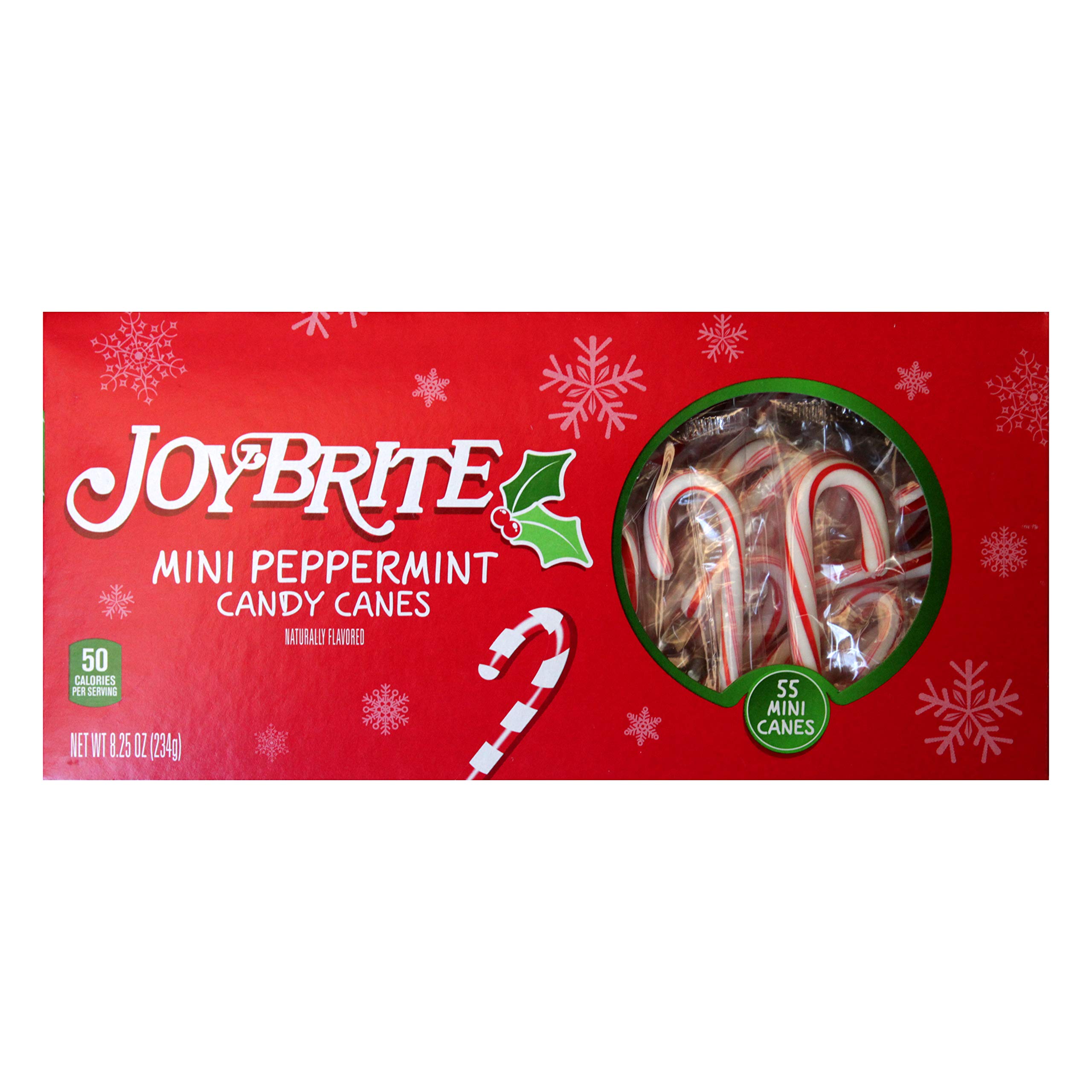 JoyBrite 55pc Mini Peppermint Candy Canes Christmas/Holiday