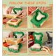 thumbnail image 2 of Sandwich cutter and sealer diy bread tool fun edge cutter for kids adults orange, 2 of 5