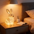 thumbnail image 2 of Easter Clearacne! Easter Cute Bunny Night Light, Cute Easter Rabbit, Bunny Lamp, Led Rabbit Easter Decor, Novelty Gifts, Rechargeable Light up Bunnies, Easter Gift for Ki-ds Women Men Bo-ys Gi-rls, 2 of 8