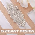 thumbnail image 3 of WORGEOUS  Dress Belt Rhinestone Applique DIY Apparel Patch Veil Bride, 3 of 8