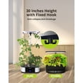 thumbnail image 6 of WiFi 12 Pods Hydroponics Growing System with APP Controlled, Indoor Garden Up to 30" with 30W 120 LED Grow Light, Silent Pump System, Automatic Timer for Home Kitchen Gardening, GS1 Basic, 6 of 9