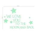thumbnail image 2 of Glow In The Dark 3D Moon And Wall Stickers For Home Night Sky Luminous Decals, 2 of 6