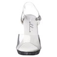 thumbnail image 2 of Ellie Shoes E-521-Brook-W 5" Heel Clear Womens WIDE Width Sandal. Clear / 8, 2 of 7
