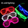 thumbnail image 4 of Light up El Wire Neon Rave Glasses Glow Flashing LEDs, 4 of 8