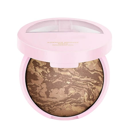

Baked Powder Powder Foundation Skin Contouring Oil Control Even Skin Tone Natural Appearance Pearlescent Bronze Compact Powder Box