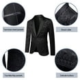 thumbnail image 2 of Beauty Emily Men Blazer Suit Jacket Pants Dinner Party Prom Wedding Stylish Tuxedo, 2 of 5