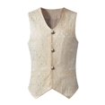 thumbnail image 2 of Men Fashion Punk Jacket Vintage Overcoat Outwear Button Tailcoat Vest Coat, 2 of 5