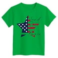 thumbnail image 4 of Gubotare 4th of July Shirts for Boys Boys Girls Graphic Printed T-Shirts Unisex Short Sleeve Summer tees (Green,Size 11-12 Years), 4 of 4