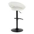 thumbnail image 6 of Posh Adjustable Bar Stools Set of 2, Bar Height Stools, Char Chairs, Barstool Set of 2, Black and Gold Bar Stools, White and Gold Bar Stools Set of 2 (Black Metal, White), 6 of 6