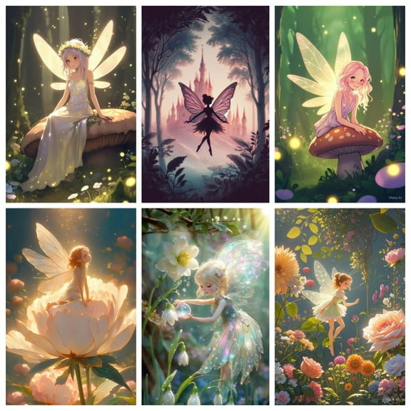 6PCS smart magic Theme Bedroom Wall Decoration Posters (8X10 in) Unframed