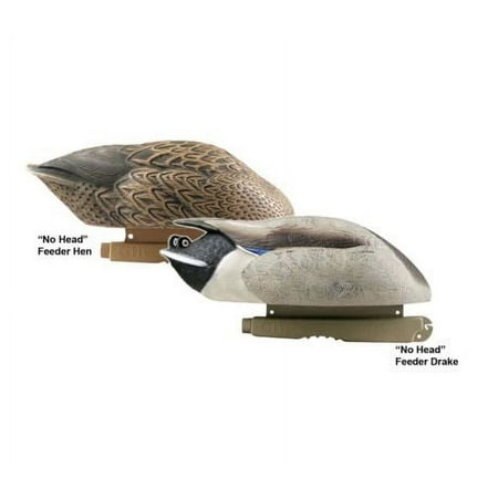 Greenhead Gear Pro-Grade Duck Decoy Mallards/No-Head Feeder Pack Pair
