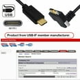 thumbnail image 5 of CY USB3.1 Type-C Male to Dual Thumbscrew Locking USB-C Vertical 90 Degree Up Down Angled 10Gbps Data Cable Panel Mount Type, 5 of 9
